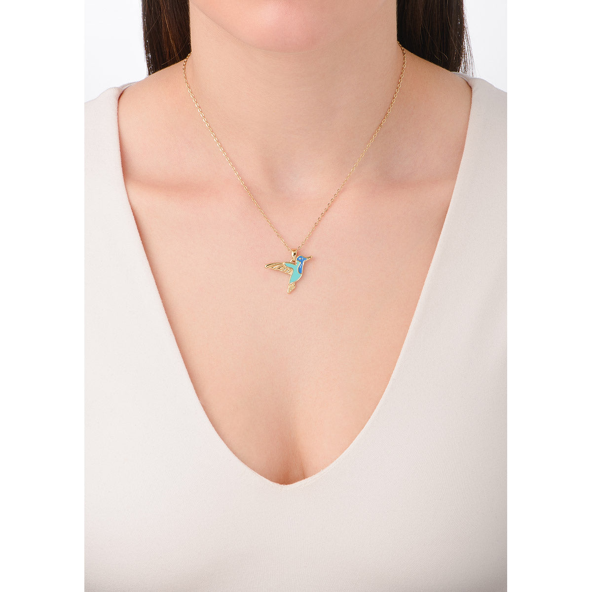 Collar Colibrí Azul