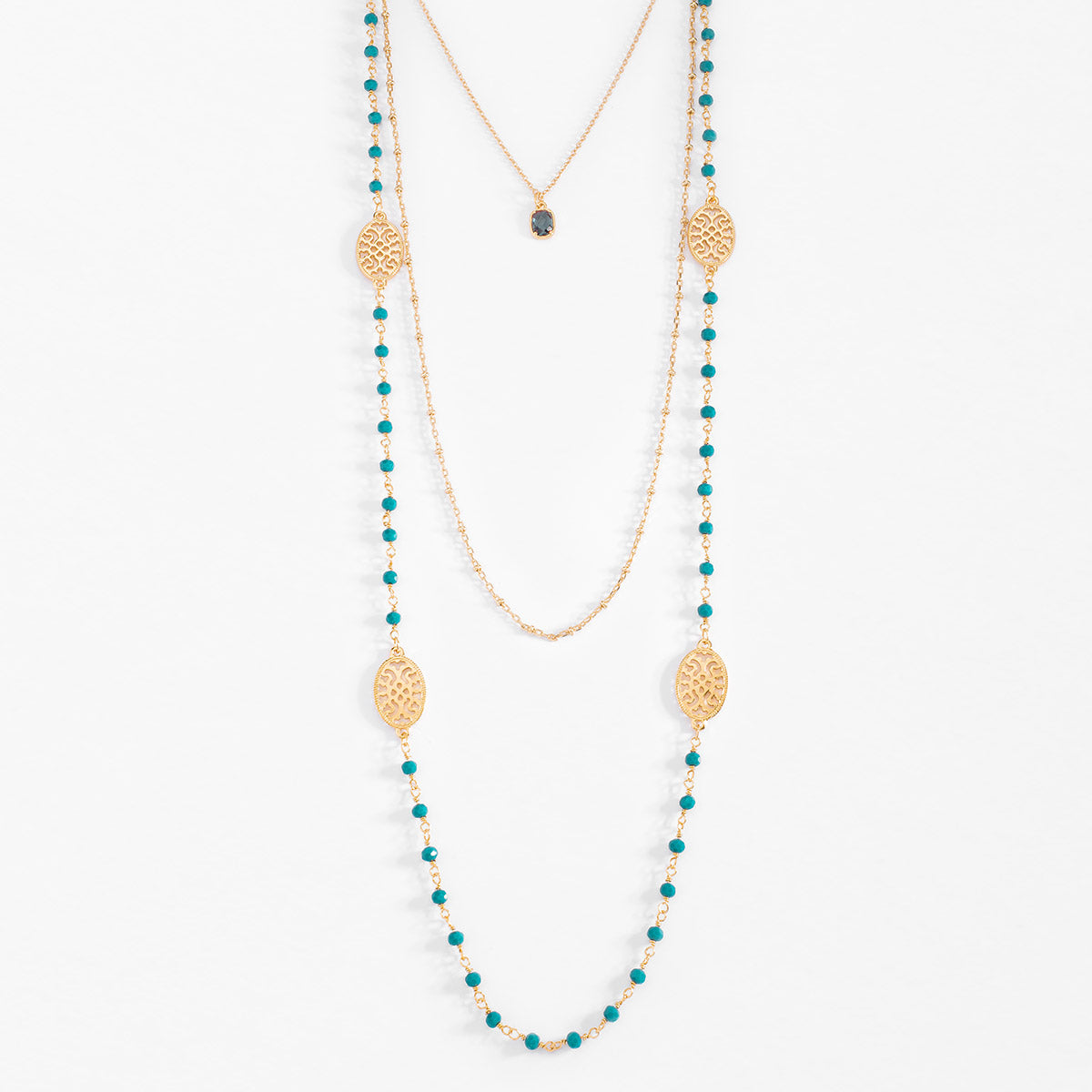 Collar Largo Aqua