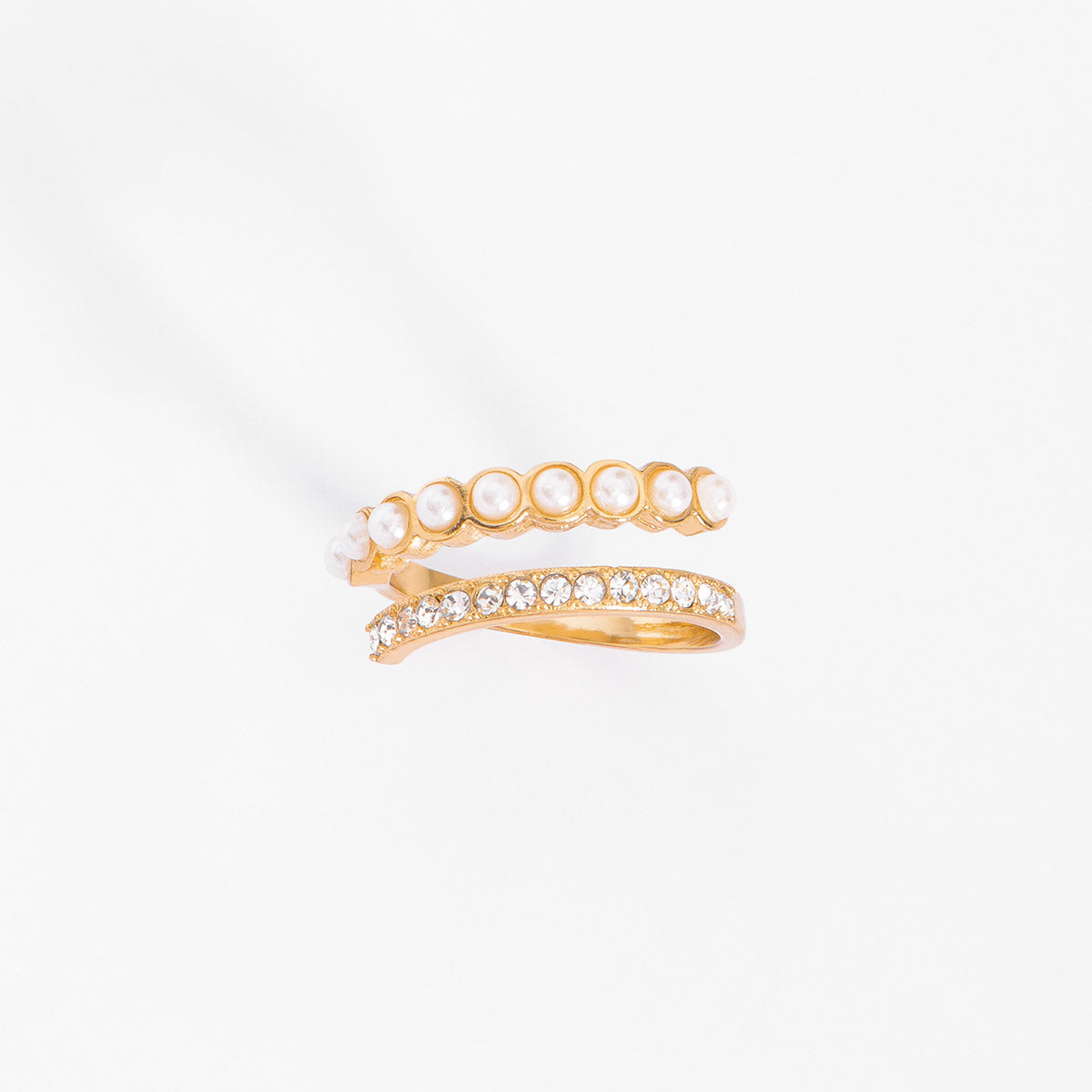 Anillo Perla y Cristal