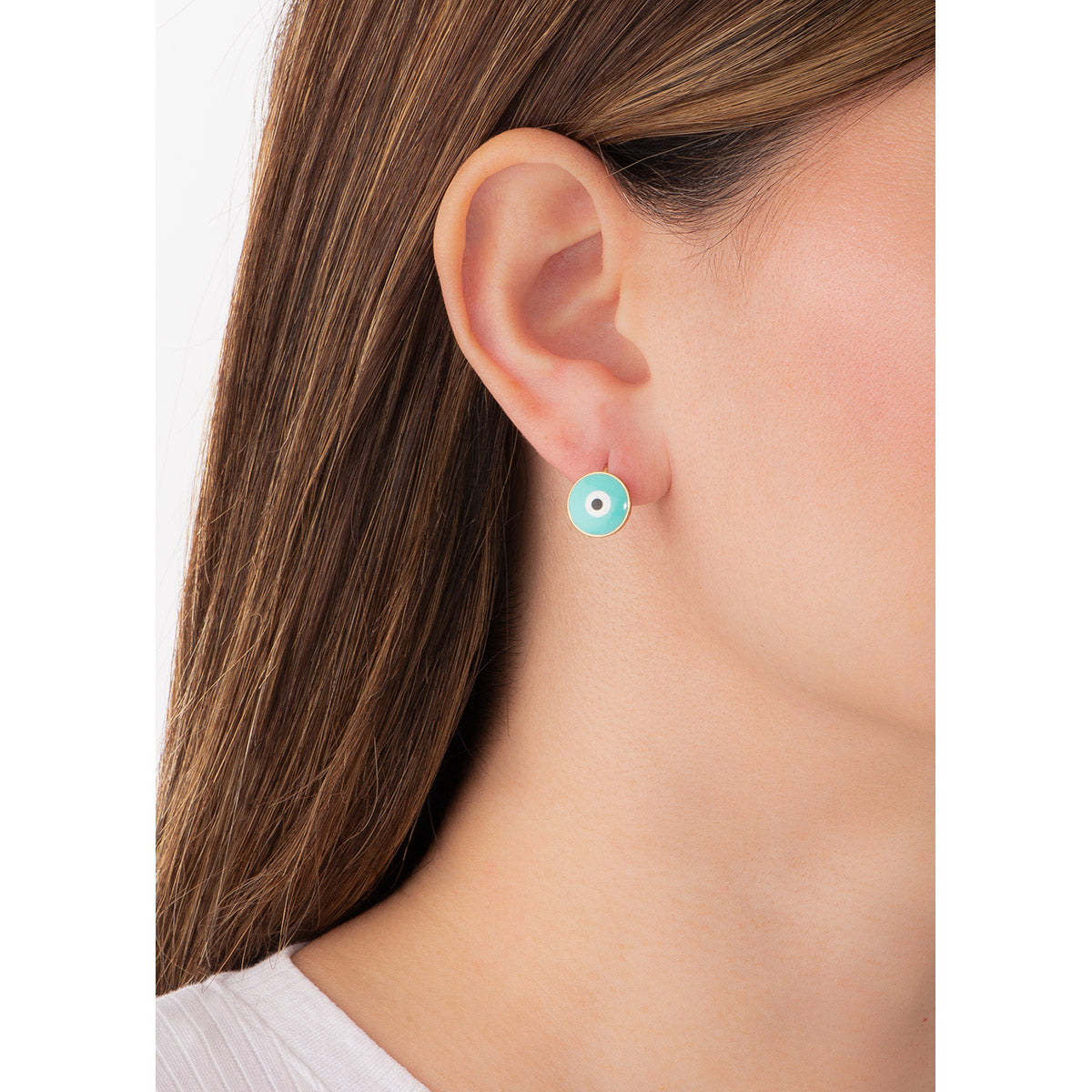 Aretes Ojo Aqua