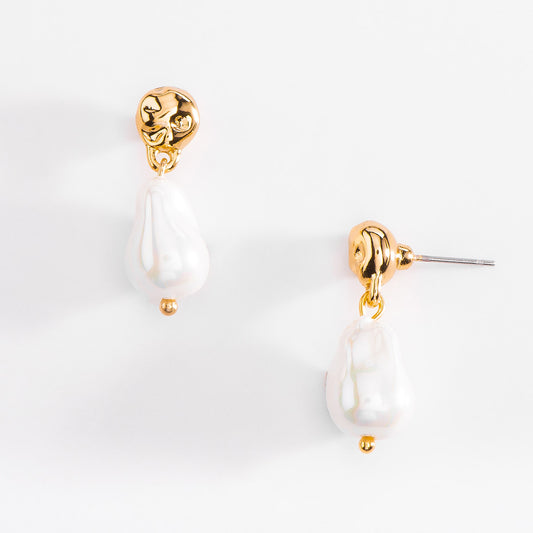 Aretes Perla Barroca
