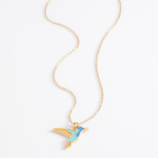 Collar Colibrí Azul