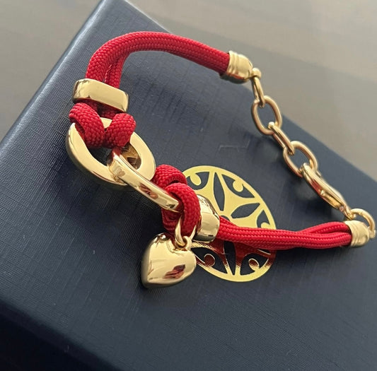 Pulsera Roja Corazón
