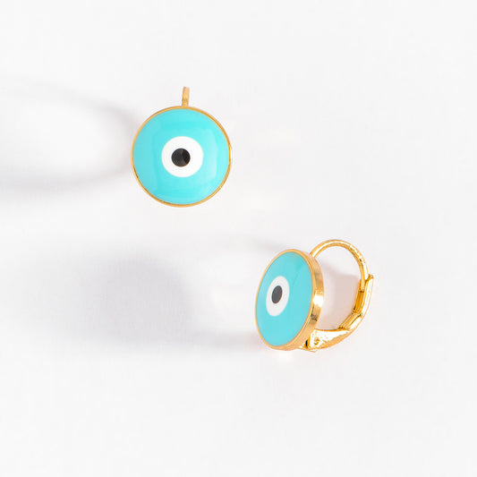 Aretes Ojo Aqua