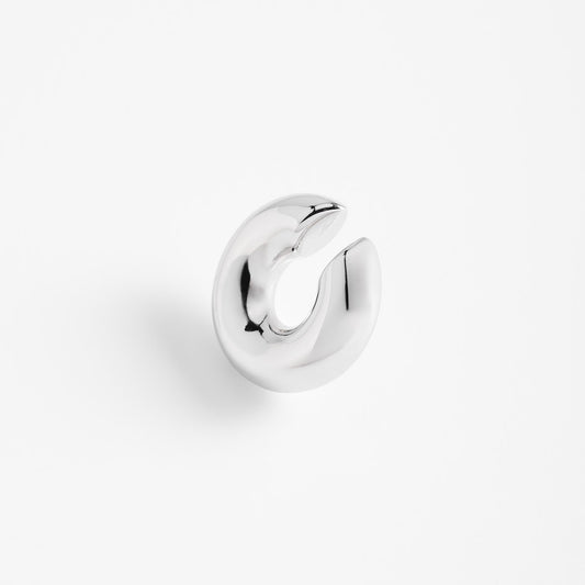 Ear Cuff Chunky Plateado